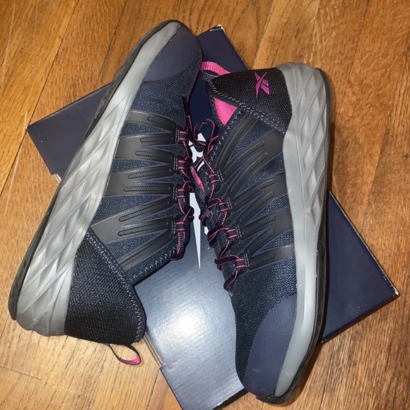 •REEBOK•NWB ASTRORIDE WORK MEMORYTECH MASSAGE FOOTBEED STEEL TOE SHOE SIZE 9.5 - Picture 15 of 16